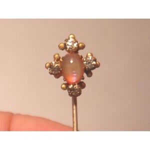 Dragons Breath Vintage Stickpin Opal Glass